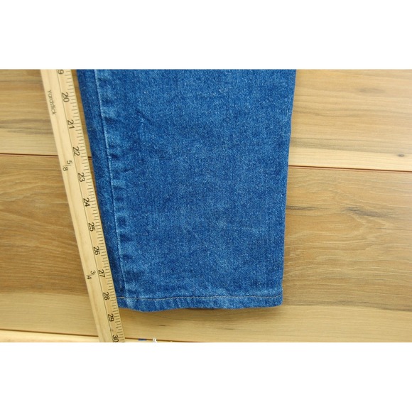 French Dressing Jeans Womens 12 Blue Denim Contour Easy Fit High Rise Tapered - Picture 9 of 13